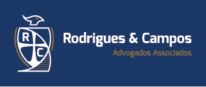 Logo Rodrigues & Campos fundo azul